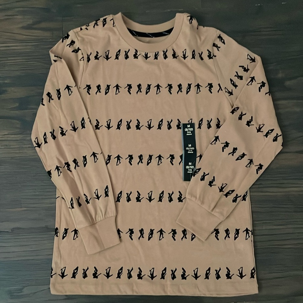 Boys long sleeve skater tee